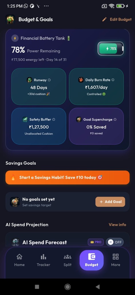 Battery & Goals